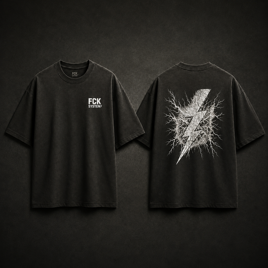 FCKSYSTEM™ Lightning Oversized Tee