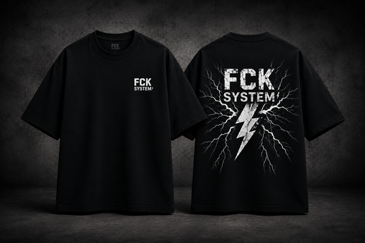 FCK SYSTEM Lightning Oversized Tee
